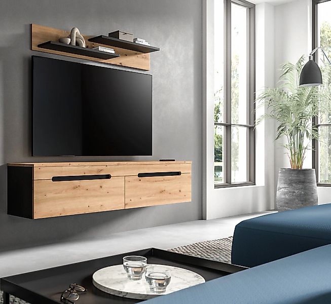 INOSIGN Wohnwand "REHAT, TOPSELLER, 2-teilig, wahlweise stehend und hängend günstig online kaufen