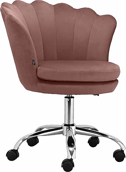 Leonique Bürostuhl "Helleu" () 1 Stk. Veloursstoff Veloursstoff mit horizon günstig online kaufen