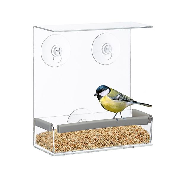 relaxdays Vogelhaus Vogelfutterhaus für Fenster günstig online kaufen