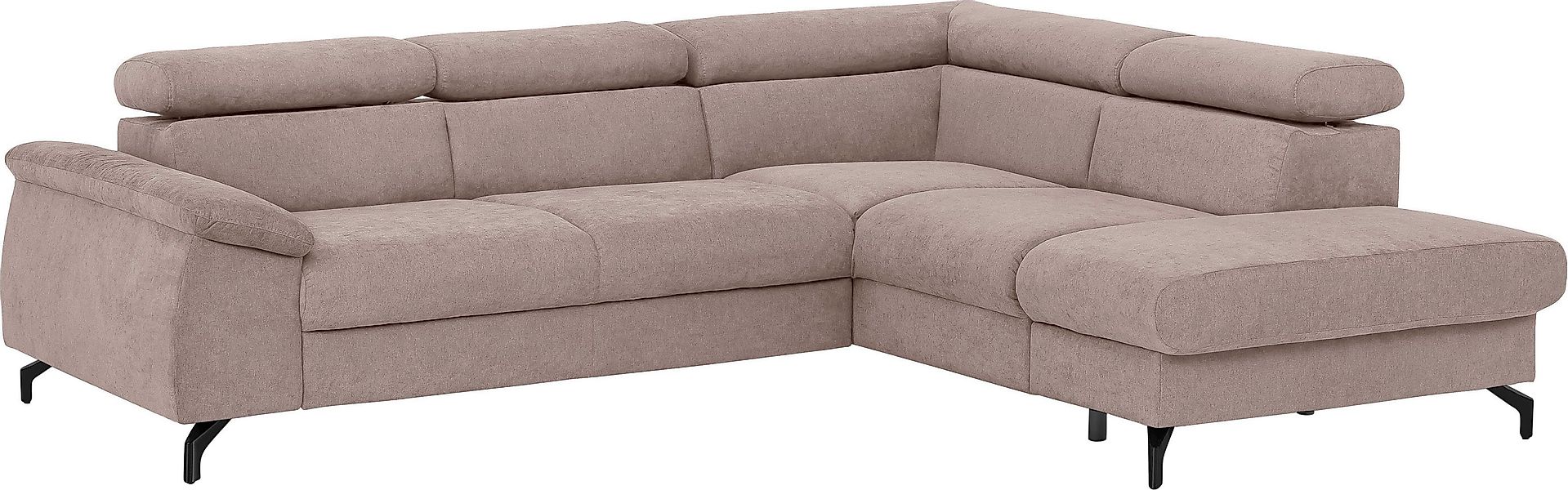 COTTA Ecksofa Komaris L-Form, mit Kopfteilverstellung, günstig online kaufen