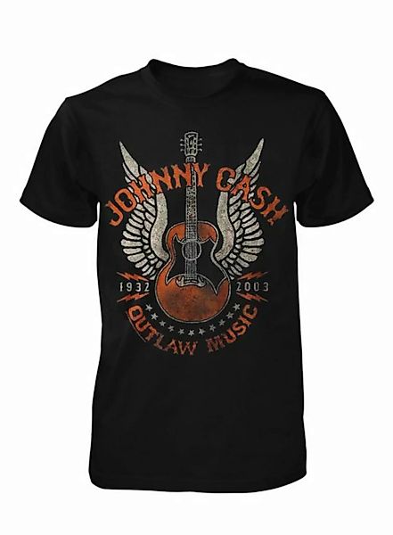 Johnny Cash T-Shirt Outlaw Music günstig online kaufen