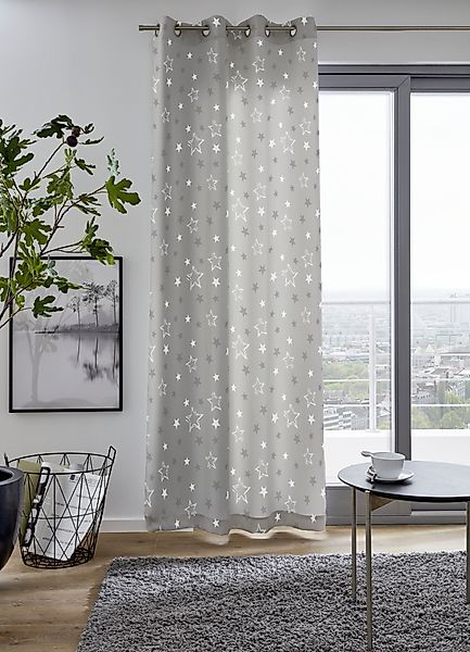 my home Vorhang STARRY, Ösen (1 günstig online kaufen