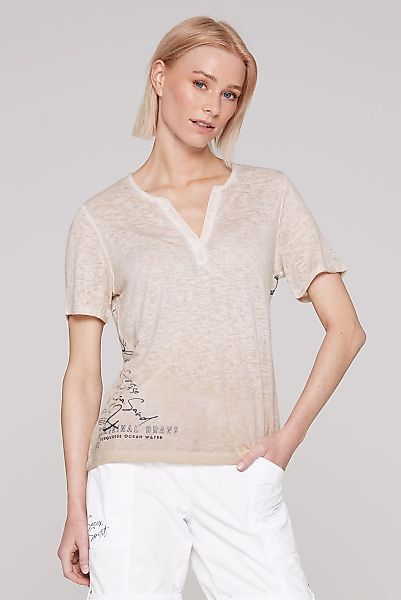 SOCCX Rundhalsshirt, mit fixierten Turn-Up-Ärmeln günstig online kaufen