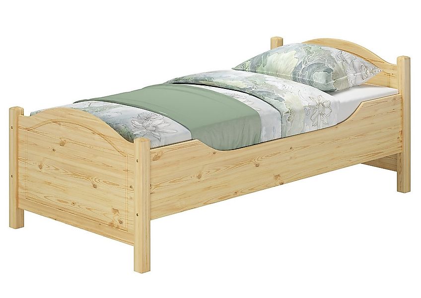 ERST-HOLZ Massivholzbett Hohes Seniorenbett Landhausstil 100 x 200 cm Einze günstig online kaufen