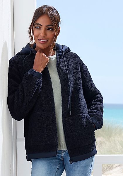 Elbsand Fleecejacke aus Teddy-Fleece- mit Kapuze günstig online kaufen