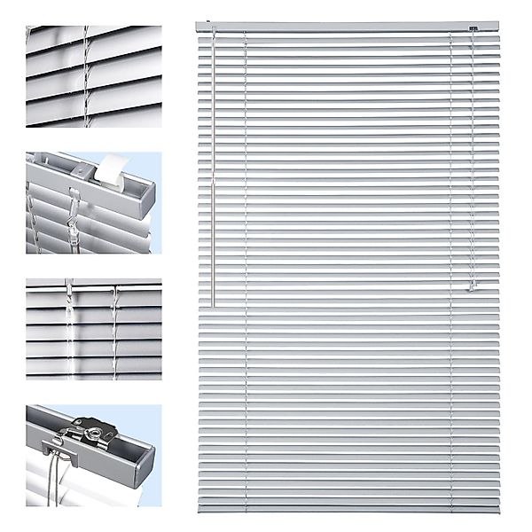 Sekey Jalousie Aluminium-Jalousie ohne Bohren, Klemmfix-Jalousie günstig online kaufen