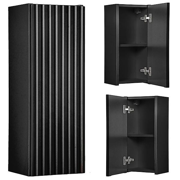 Lomadox Hängeschrank NEWPORT-56-BLACK 20cm Badschrank 1-trg günstig online kaufen