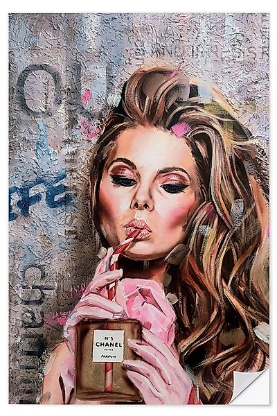 Posterlounge Poster Simona Zecca, Woman drinking günstig online kaufen