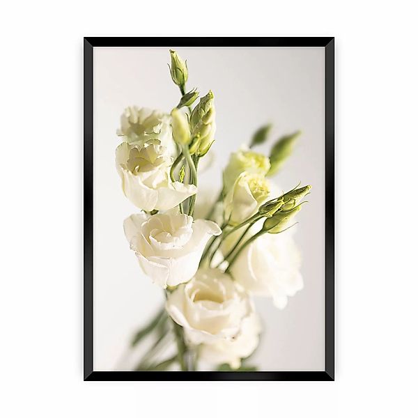 Poster Elegant Flowers, 21 x  30 cm, Rahmen wählen: schwarz günstig online kaufen