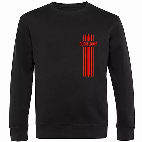 multifanshop Sweatshirt Düsseldorf - Streifen - Pullover günstig online kaufen
