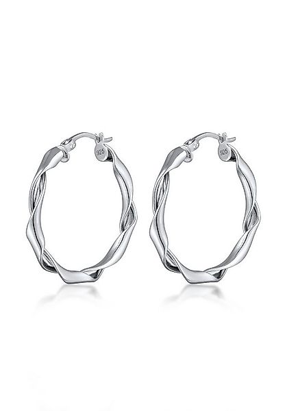 Elli Paar Creolen Creolen Rund Gedreht 925 Sterling Silber günstig online kaufen