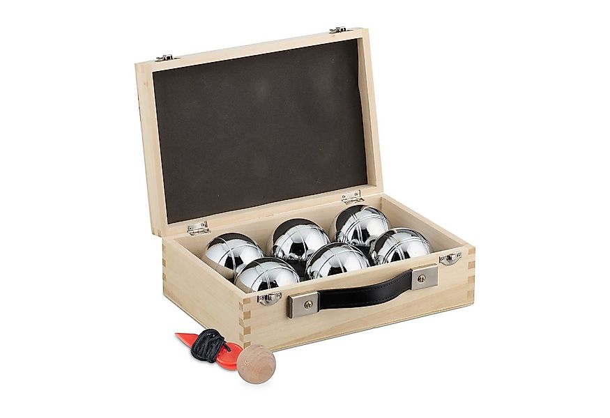 relaxdays Spielzeug-Gartenset 6 Boule Kugeln im Set, (6er Set) günstig online kaufen