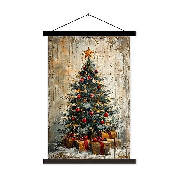 MuchoWow Poster Weihnachtsbaum - Vintage - günstig online kaufen