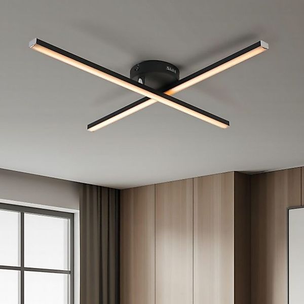 IMPTS Deckenleuchte LED Deckenlampe Schwarz 3000K günstig online kaufen