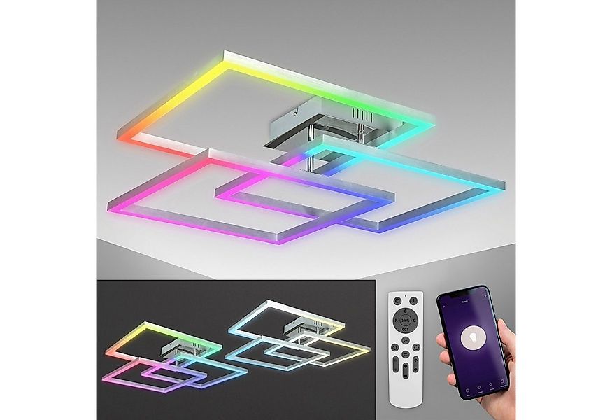 B.K.Licht Smarte LED-Leuchte BK_FR1320 WiFi LED-Deckenleuchte, Smart, App u günstig online kaufen