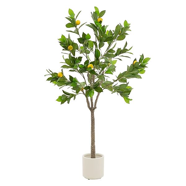 ML-Design Kunstpflanze Zitronenbaum 160 cm aus Kunststoff günstig online kaufen