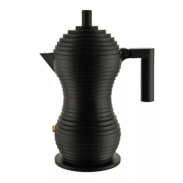 Alessi - Pulcina Espressokocher 15cl - schwarz, schwarz/LxBxH 15,2x9,2x20cm günstig online kaufen