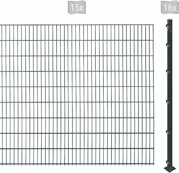 Arvotec Doppelstabmattenzaun "ESSENTIAL 183 zum Aufschrauben", Zaunhöhe 183 günstig online kaufen