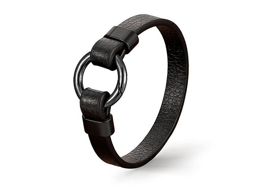 UNIQAL.de Lederarmband Lederarmband Herren "OLAY" simple, klassik (Edelstah günstig online kaufen