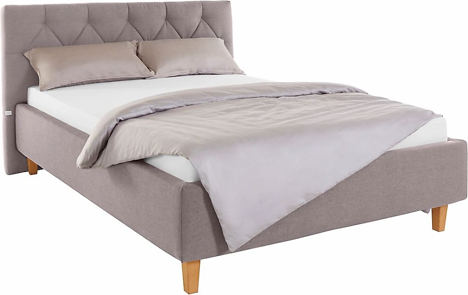 Home affaire Polsterbett "Sunley 100", Kreuzsteppung, Kopfteilhöhe 102 cm, günstig online kaufen