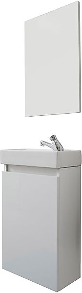 welltime Badmöbel-Set Oslo 2-teilig, Badezimmerschrank Gäste-WC günstig online kaufen