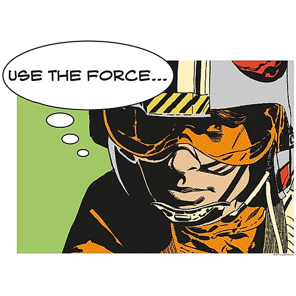 Komar Bild "Star Wars Classic Comic Quote Luke" Star Wars 1 Stk. tlg. Wandb günstig online kaufen