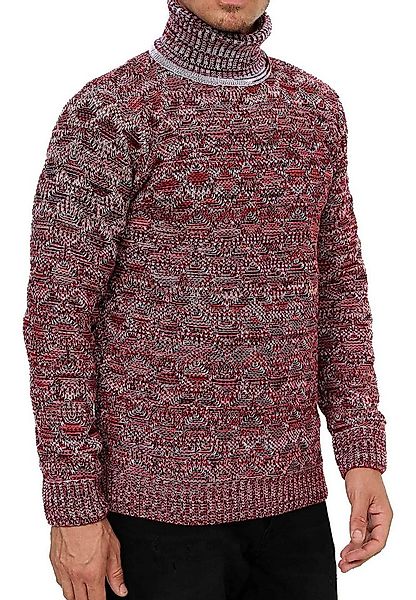 R-NEAL Rollkragenpullover Rollkragen Kontrast Pullover Freizeit Grob-Strick günstig online kaufen