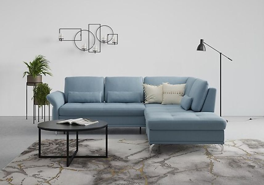 Home affaire Ecksofa »Palm Beach L-Form« Federkern, mit Sitztiefenverstellu günstig online kaufen