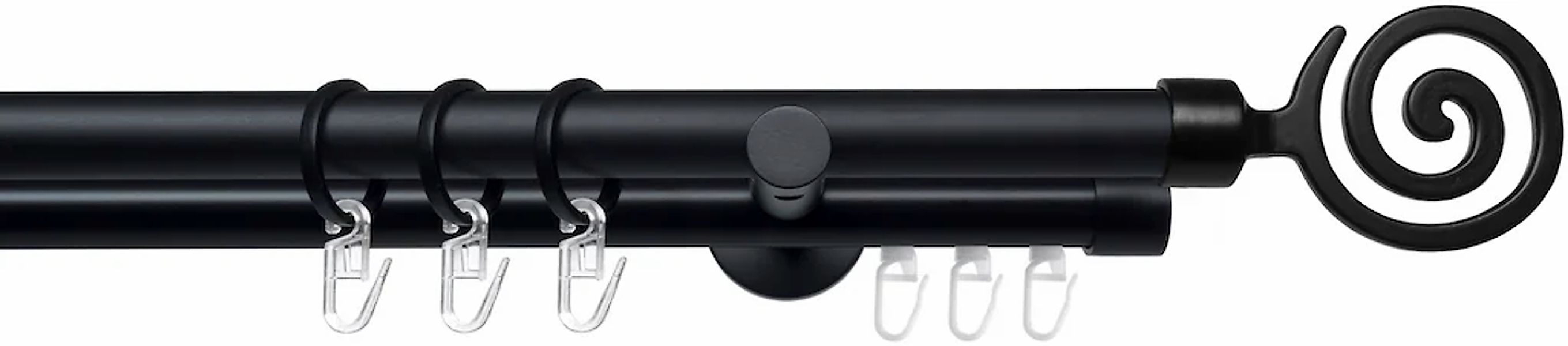 Liedeco Gardinenstange "Stilgarnitur 20 mm Blues Eric" Ø 2 mm 2 läufig-läuf günstig online kaufen