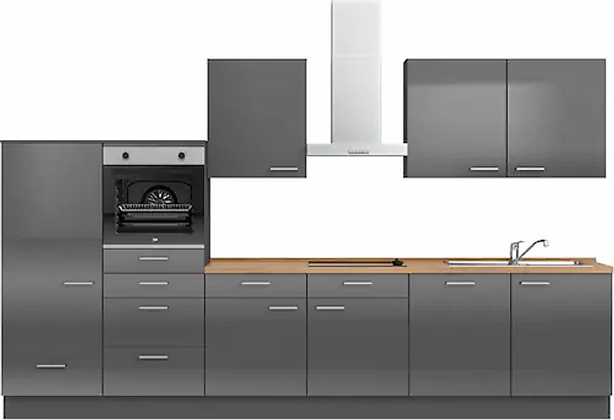 nobilia® Küchenzeile »"Flash I"« vormontiert, Ausrichtung wählbar, Breite 3 günstig online kaufen
