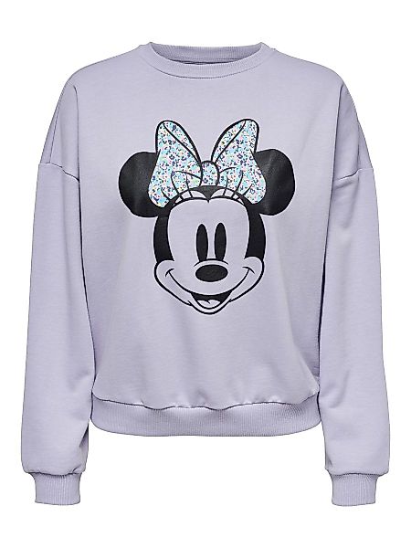 ONLY Minnie-maus-print- Sweatshirt Damen Black; Purple günstig online kaufen