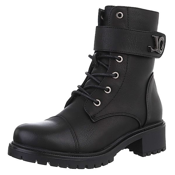 Ital-Design Damen Schnürschuhe Freizeit Schnürstiefelette (88577620) günstig online kaufen