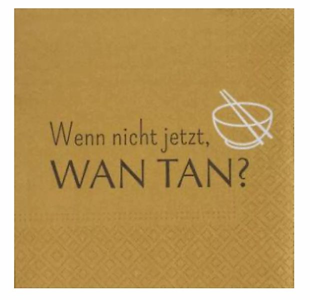 Dining Serviette WAN TAN 33*33 cm gold günstig online kaufen