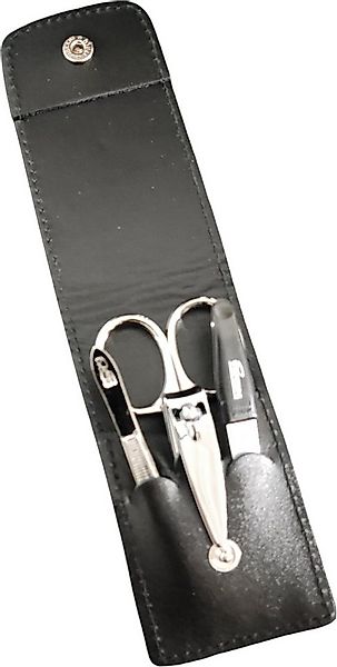 EloModa Maniküre-Etui 4-teiliges Solingen* Maniküre Set mit echt Leder Etui günstig online kaufen