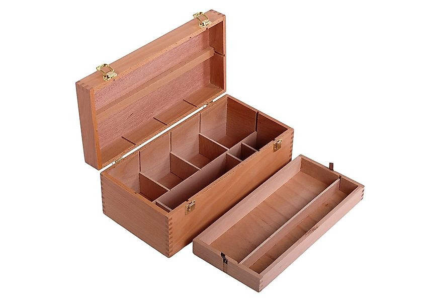 Art Star Aufbewahrungsbox Pinselkasten aus Holz, 40x20x15 cm, Buche, Künstl günstig online kaufen