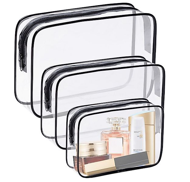 Blusmart Kulturbeutel 3er Set Transparente Make-up-Taschen (PVC Wasserdicht günstig online kaufen