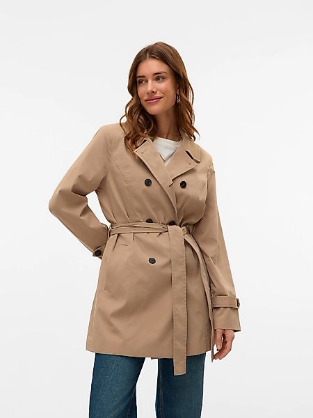 Vero Moda Trenchcoat "VMCHELSEA OLIVIA TRENCHCOAT NOOS" kurzer 2-Reiher mit günstig online kaufen