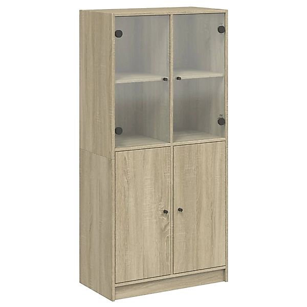 vidaXL Highboard mit Türen Sonoma-Eiche 68x37x142 cm Holzwerkstoff 3295866 günstig online kaufen