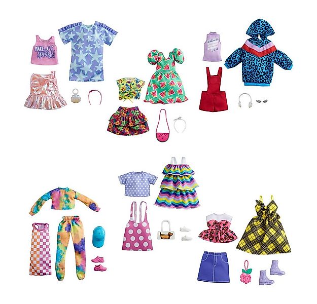 Mattel® Anziehpuppe Barbie Fashions 2 Outfits und 2 Accessoires sortiert günstig online kaufen