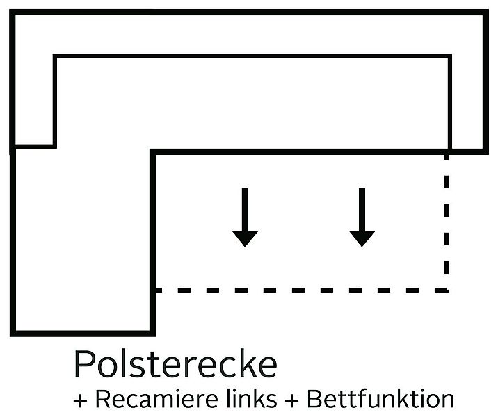 sit&more Ecksofa Alcudia L-Form, wahlweise mit günstig online kaufen