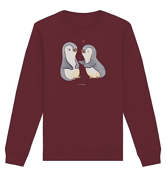 Mr. & Mrs. Panda Longpullover Pinguine trösten Größe XS - Burgundy - Gesche günstig online kaufen