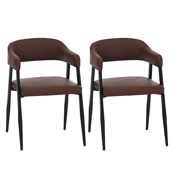 MCW Esszimmerstuhl P29 2er-Set Rostrot günstig online kaufen