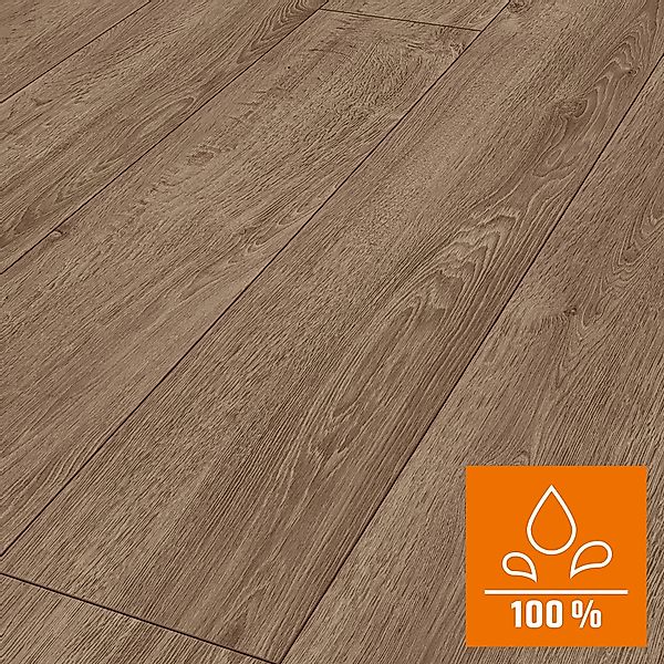 Classen Grande XXL Laminat 8 mm Wasserfest Eiche Ashford Braun günstig online kaufen
