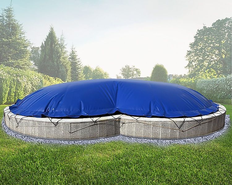 AirDeluxe Pool-Abdeckplane Aufblasbare achtform Poolabdeckung Poolplane, günstig online kaufen