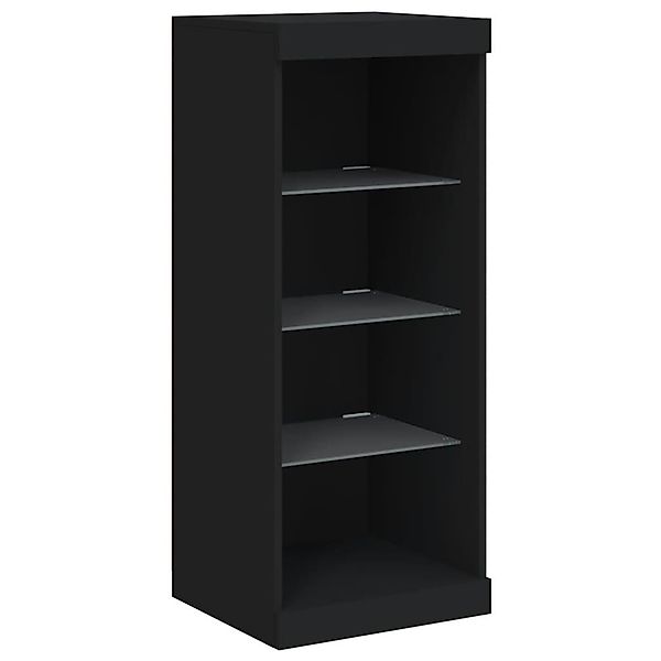 vidaXL Sideboard Sideboard mit LED-Leuchten Schwarz günstig online kaufen