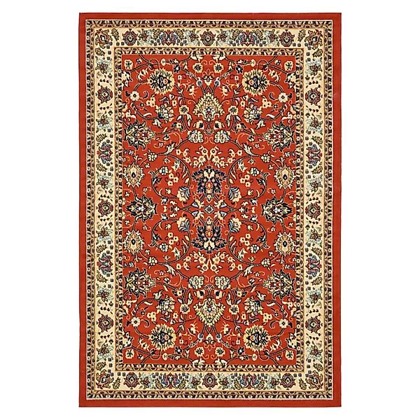 Orient Stil Teppich in Terracotta Cremefarben günstig online kaufen