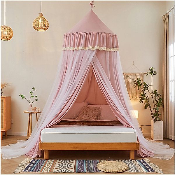 Jibenhome Moskitonetz Doppelschicht Moskitonetz, Bett Baldachin, günstig online kaufen