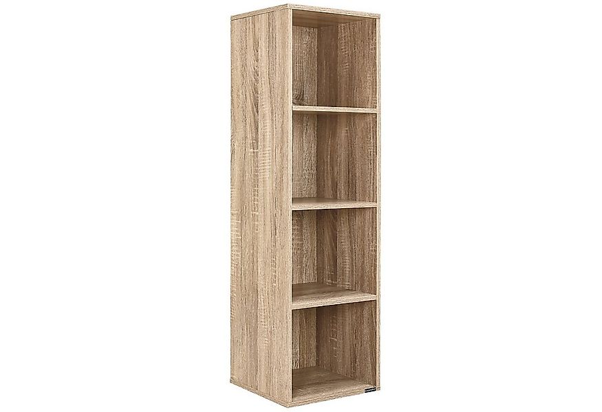 Casaria Bücherregal Skylar, 4 Fächer 106 x 30 x 30 cm Kippschutz Bodenschon günstig online kaufen