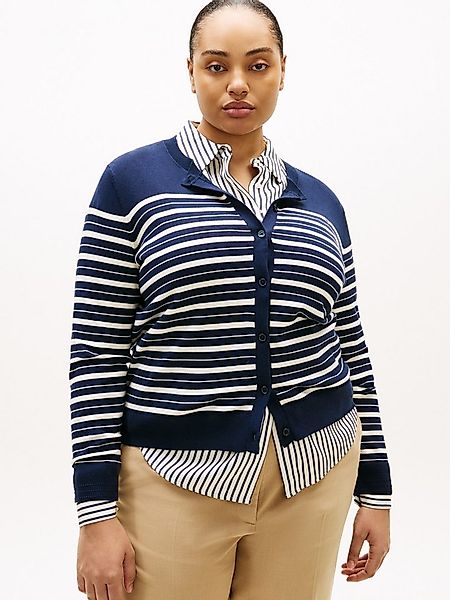 Tommy Hilfiger Curve Strickjacke CRV CO JERSEY FINE GG C-NK CARDI in großen günstig online kaufen