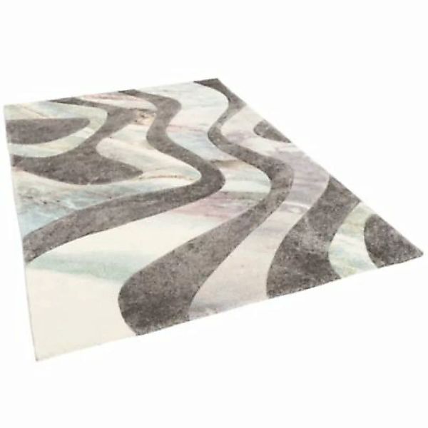 Pergamon Designer Teppich Maui Pastell Wellen Teppiche grau/rot Gr. 120 x 1 günstig online kaufen